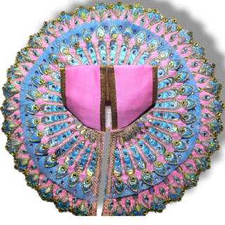 Triple Frill Layers with Heavy Embroidery Work Poshak Pink