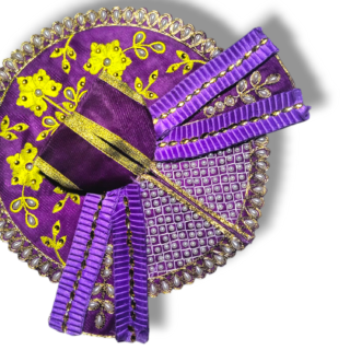 Laddu Gopal Patka Poshak Purple