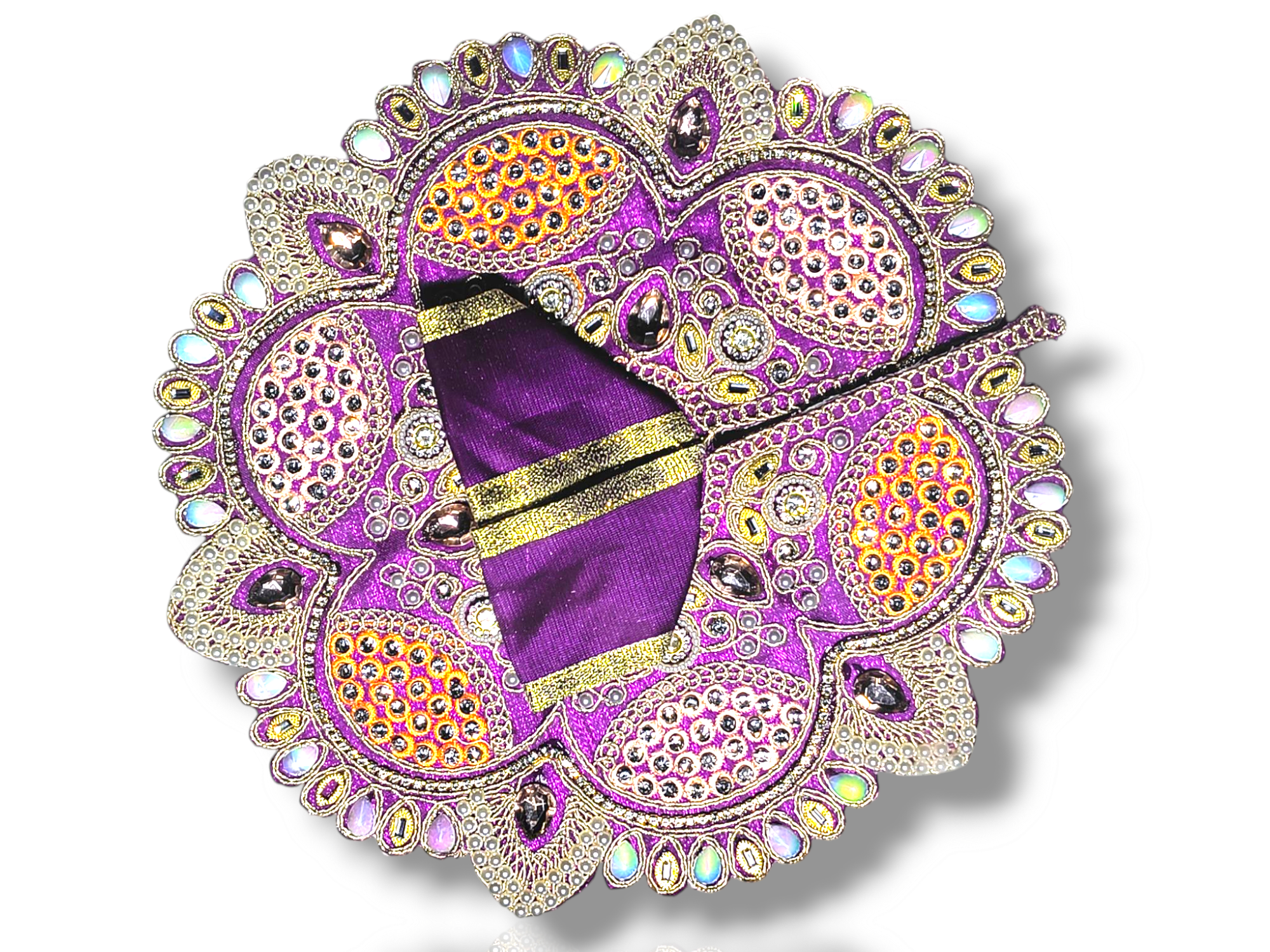 Laddu Gopal Heavy Embroidery With Stone and Thread Blue