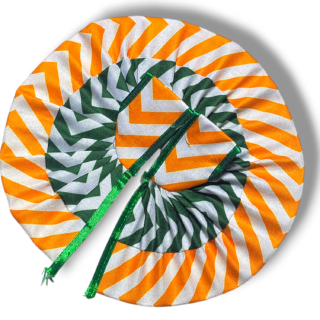 Summer Special Cotton Lahariya Poshak Orange-Green