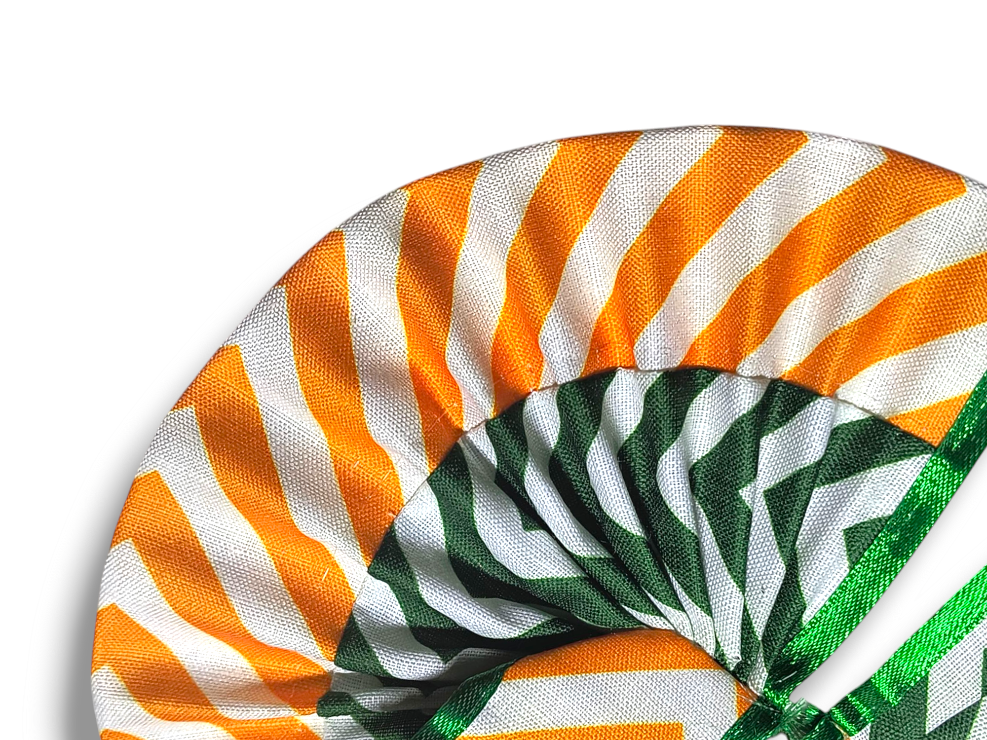 Summer Special Cotton Lahariya Poshak Orange-Green - Image 2