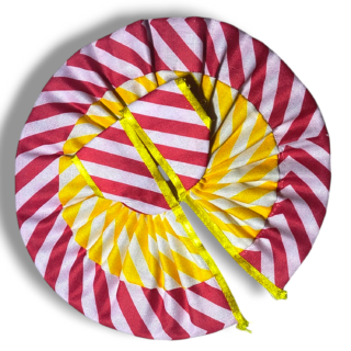 Summer Special Cotton Lahariya Poshak Red Yellow