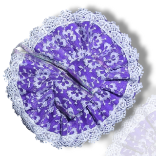 Summer Special Cotton ChikanKari Laddu Gopal Poshak  purple