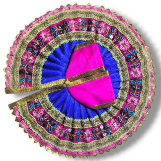 Silk Embroidery With Heavy Frill Laces Pink