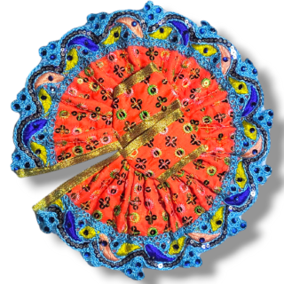 Summer Special Cotton Embroidery Dress Orange