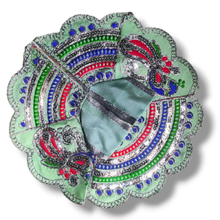 Embroidery Poshak with Silver Thread Sky