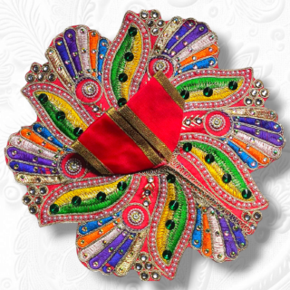 Heavy Embroidery With Stone Work Poshak Red