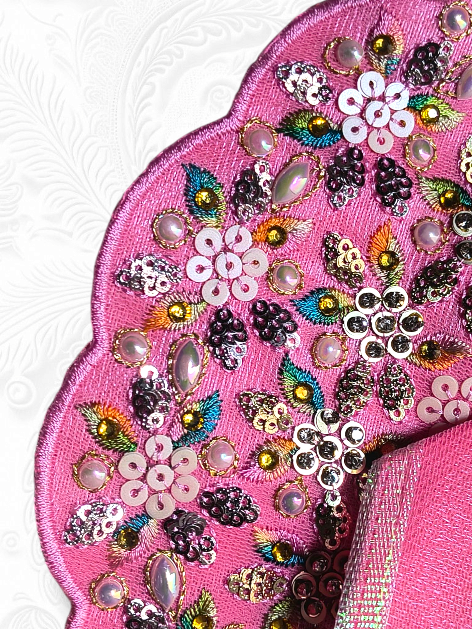 Special Embroidery Heavy Poshak Pink - Image 2