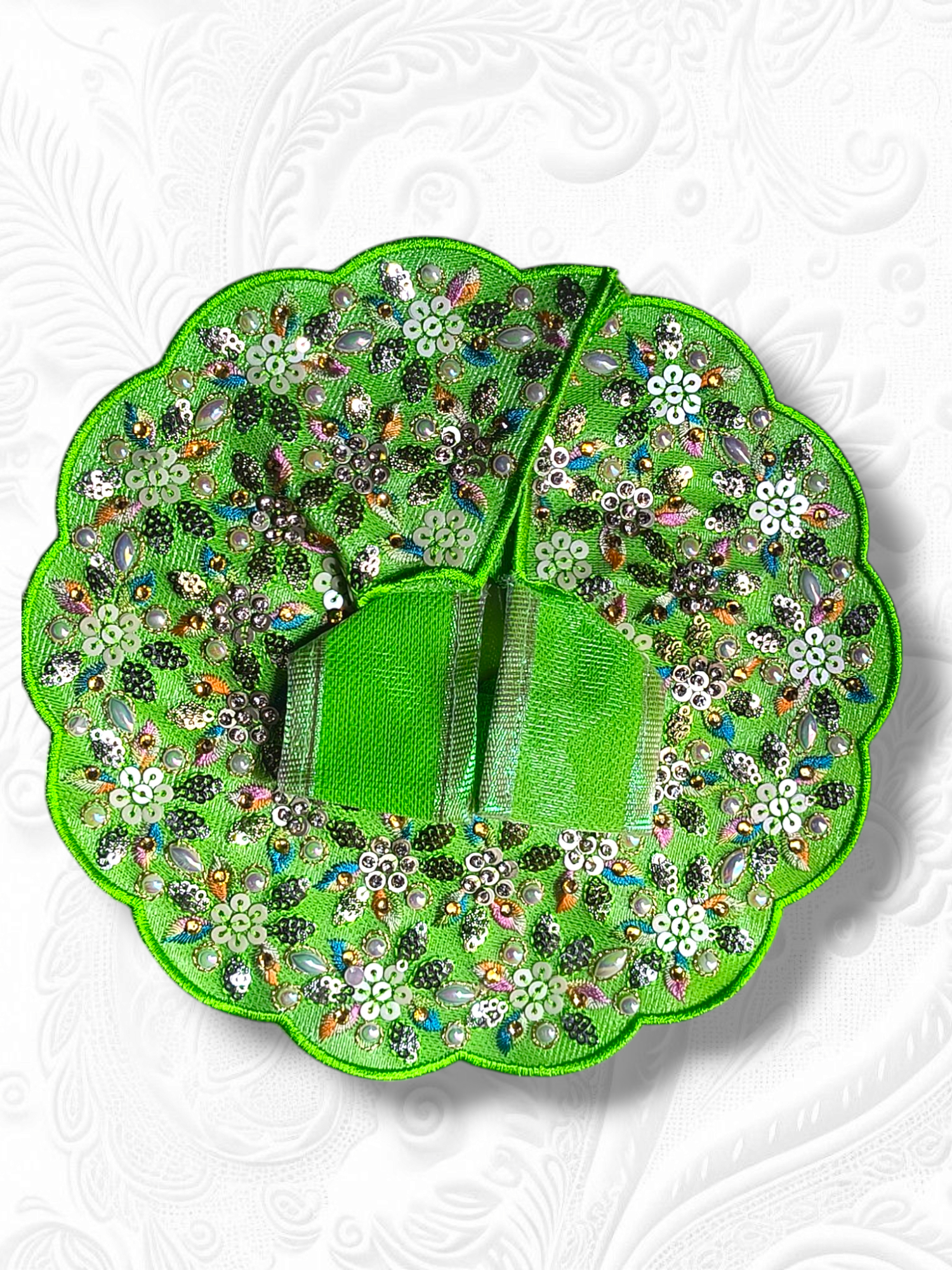 Special Embroidery Heavy Poshak Green